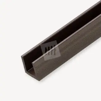 Duofuse composiet u-profiel triple | wengé brown
