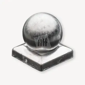 Paalkap bol verzinkt