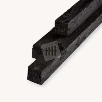 Douglas balk | ruw | zwart | 5x5 cm